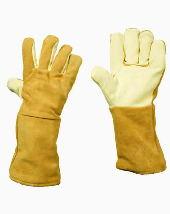 Palm Aramid Heat Resistant Leather Glove